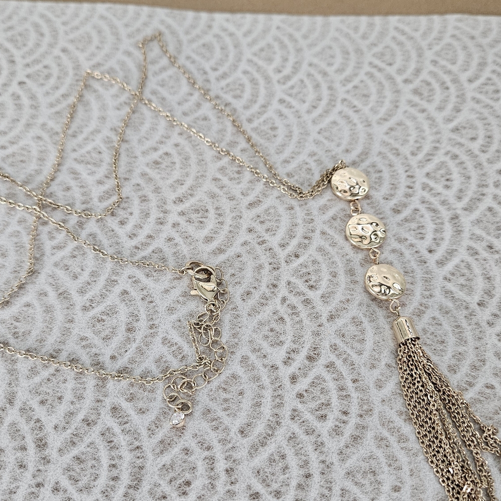 Gold Tassel Necklace